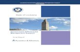 State of Louisiana · 2014. 5. 29. · transformation initiatives. The agencies reviewed were: Louisiana Department of Revenue Department of Transportation and Development Louisiana