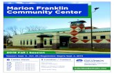 Marion Franklin Community Center · 2019. 8. 20. · 65066 Pickleball (adults) Wed. 7-9 Drew free 65230 Art Wed. 6-7 Drew free 65231 Floor hockey Thurs. 6-7 Washington free 65233