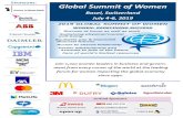 Sponsors: Global Summit of Women · 2019. 4. 1. · Sponsors: oin 1,000 women leaders in business and govern-ment from every corner of the world at the leading forum for women impacting