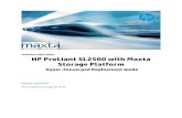 Technical white paper HP ProLiant SL2500 with Maxta Storage … · 2017. 11. 13. · HP ProLiant SL2500 with Maxta Storage Platform a Hyper-Converged Deployment Guide Page 5 SL2500
