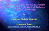 CMOS Fabrication Process as Utilised in Micro-Electro …sro.sussex.ac.uk/67418/1/cmosfab2.pdf · 2017. 4. 14. · CMOS Fabrication Process as Utilised in Micro-Electro-Mechanical