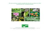 Extraction and analytical procedures for botanical compounds · 2016. 2. 22. · Annona squamosa 5 5. Argemone Mexicana 6 6 . ... The seeds of annona are known to have insecticidal