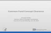 Common Fund Concept Clearance - National Institutes of Health€¦ · Criteria for Common Fund Programs • Transformative: Must have high potential to dramatically affect biomedical
