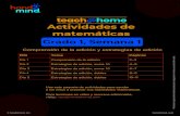 Actividades de Math Activities matemáticas...Día 5 Comprensión de la adición Grado 1, Semana 1 Actividades de matemáticas Estrategias de adición, suma 10 Estrategias de adición,