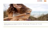 Attitudes to Information Sharing, Privacy & Trust Privacy... · 2017. 5. 30. · sharing and privacy. Similar studies were also conducted by ADMA in 2005 and 2008.The aim of this