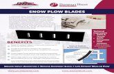 SNOW PLOW BLADES...These blades are bolted onto the business edge of the road patrol and used to remove snow from highways, parking lots, airport runways and other public areas. Popular