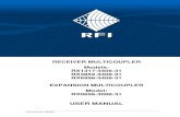 800MHz RFI RxMux User Manual U9H00E · 2016. 6. 29. · document no. u9h00e receiver multicoupler models: rx1317-3408-31 rx3852-3408-31 rx6996-3408-31 expansion multicoupler model: