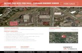 RETAIL PAD SITE FOR SALE - LUGANO CHERRY CREEK ......• Join Dog Haus, Godfather's Pizza, Lugano Wine & Spirits, Sonder Coffee and Urban Design Floors • Excellent visibility to