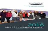 ANNUAL PROGRAM REPORT - Fulbright6 BulgarianAmerican Commission for Educational Exchange Grant Activities US Grantees in AY 15-16 and AY 16-17: Activities and Accomplishments I n AY
