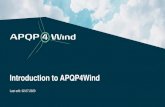 Introduction to APQP4Wind...the APQP framework to suit wind-specific business needs (interim approval) • Developed by Ford, Chrysler and GM • APQP manual for suppliers in automotive