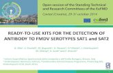 READY-TO-USE KITS FOR THE DETECTION OF ANTIBODY TO … · 2016. 3. 10. · 1 READY-TO-USE KITS FOR THE DETECTION OF ANTIBODY TO FMDV SEROTYPES SAT1 and SAT2 G. Dho 1, S. Grazioli