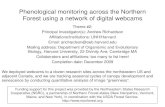 Phenological monitoring across the Northern Forest using a network … · 2012. 8. 30. · The USA -National Phenology Network is being designed and organized to engage federal agencies,