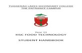 Year 11 HSC FOOD TECHNOLOGY STUDENT HANDBOOK · P2.2 identifies and explains the sensory characteristics and functional properties of food P3.2 presents ideas in written, graphic