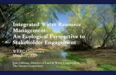 Integrated Water Resource Management- An Ecological ... · 3/17/2009  · footprint to occur within groundwater basins vulnerable to pumping. Year 2050. ... distribution of renewable
