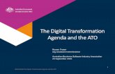 The Digital Transformation Agenda and the ATO · 2018. 6. 25. · UNCLASSIFIED The Digital Transformation Agenda and the ATO . UNCLASSIFIED 9 9 Manage ABN connections ABN: 11 123