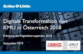 Digitale Transformation von KMU in Österreich 2018KMU sehen die Veränderung des Produktportfolios und interner Abläufe als größte Herausforderung für die Zukunft Quelle: Arthur