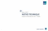 ENQUÊTE INTENTIONS DE VOTE 9 MARS · Dates de réalisation des interviews Du 6 au 7 mars 2017 Date de diffusion prévue 9 mars 2017 (sur ipsos.fr et dans le Monde daté du 10/03/2017)