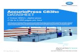 AccurioPress C83hc DATASHEET...– Watkiss PowerSquare 224 for producing high quality SquareBack books – Plockmatic SD-500/SD-350 booklet maker with square fold – For higher flexibility