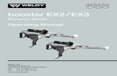 141.168 booster EX2 EX3corporativoldm.com/corporativoldm_com/.../2016/06/BOOSTER-EX3-… · Operating Manual (Original operating instructions) WELDY booster EX2 / EX3 Extrusion Welder