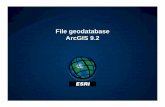 File Geodabatase ArcGIS 9€¦ · Advantages over personal geodatabase • No storage size limit • Improved performance • Reduced storage requirements • Customize storage –