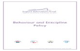 Behaviour and Discipline Policy - IE Trust · 3.3 The class teacher treats each child fairly, and enforces the classroom code consistently. The teachers treat all children in their