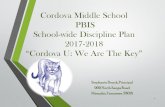 Cordova Middle School PBIS School-wide Discipline Plan ...cordovamiddlecougars.weebly.com/uploads/4/5/0/9/45099223/cordo… · 2017-2018 “Cordova U: ... Hope, Justice/Fairness,