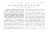 Seeping Semantics: Linking Datasets using Word Embeddings ...da.qcri.org/ntang/pubs/icde2018semantic.pdf · rich ontology is an overkill for data discovery, and is a hugely expensive