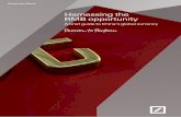 Harnessing the RMB opportunity · 2015. 8. 12. · China (Hong Kong) —Retail customers received RMB deposit rates in the 40-70bps range —CNH refers to the Chinese RMB circulating