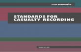 STANDARDS FOR CASUALTY RECORDING · 2020. 6. 22. · This includes original research into existing casualty recording work, which helps to identify and develop standards and good