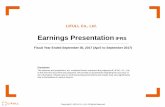 Earnings Presentation for the fiscal year ended September 30, 2017 · 2017. 11. 14. · Earnings Presentation IFRS LIFULL Co., Ltd. Fiscal Year Ended September 30, 2017 ... 2009/3