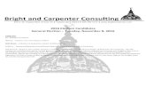 Bright and Carpenter Consulting · 2018. 4. 10. · Bright and Carpenter Consulting 815 S. W. Topeka Blvd. Suite 2C Topeka, KS 66612 785.783.7111 2016 Election Candidates General