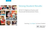 Strong Student Results - Calgary Board of Education · • CBE chose to have students participate. • The three primary purposes of the Pilot SLAs are to: improve student learning