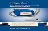 CFS VAC WhisperClean L1474E · 2010. 5. 14. · Compared to upright vacuums, canister vacuums have less handle weight and are less fatiguing for the user, more versatile in locations