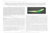 Optimization of MANET Connectivity Via Smart …sig.umd.edu/publications/Han_TVT_200909.pdf · 2009. 9. 3. · HAN et al.: OPTIMIZATION OF MANET CONNECTIVITY VIA SMART DEPLOYMENT/MOVEMENT