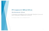 Project Martha - hauraki-dc.govt.nz · 1 . Project Martha . Schedule One . Common conditions for Hauraki District Council and Waikato Regional Council . As amended via RMA s.127 on