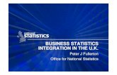 BUSINESS STATISTICS INTEGRATION IN THE U.K. Fullerton.pdf · • Background to UK business statistics • Business Surveys Integration Project • The new vision for business integration