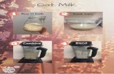 Oat Milk Recipe - WasteFreeSD · oat milk in reusable glass jar. Milk: Use a reusable nut bag to milk the excess oat pulp. Zero Waste tip: make muffins or cookies with the oat pulp.