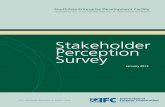 Stakeholder Perception Survey · 2018. 2. 16. · STAKEHOLDER PERCEPTION SURVEY | January 2013 Â Among the reasons for favorable perceptions of business regulations were their role