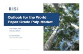 Outlook for the World Paper Grade Pulp Market · 2016. 10. 11. · • “Integrated” pulp being converted to “market” • But three pulp projects postponed/cancelled • And