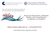 nulan.mdp.edu.ar :: @NulanFCEyS - Nülan. Portal de Promoción y …nulan.mdp.edu.ar/2432/1/murray.2015.pdf · 2015. 12. 3. · Portal de Promoción y Difusión ... Presentación