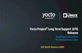 Releases Yocto Project Long Term Support (LTS) · Advocacy Team Oversee Marketing, Communication, Outreach, Events, and Training Community Oversee Community and Advisory ecosystem