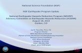 National Science Foundation (NSF) NSF Earthquake Program ... Overview ACEHR_Aug2014 FINAL.pdf– Event-based Dear Colleague Letter, as warranted (e.g., 2010 Haiti earthquake and 2010/2011