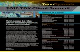 2017 TDX Client Summit - TeamDynamix...2017/04/26  · 2017 TDX Client Summit CHICAGO, IL / MAY 15-17, 2017Agenda TUESDAY MAY 16 PPM Track (Feinberg Theater) ITSM Track (Room 421)