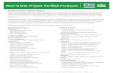 Non-GMO Project Verified Products - Whole Foods Market · 2018. 3. 23. · Non-GMO Project Verified Products Northbrook Store, Midwest Region Whole Foods Market, as a part of its