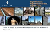 Right Platform. Right Opportunities. Right People/media/Files/E/EnLink-IR/... · 2018. 12. 10. · BAML Energy & Power Leveraged Finance Conference May 14, 2013 1 Right Platform.