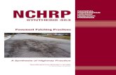 NCHRP Synthesis 463 – Pavement Patching Practices · PAUL TROMBINO III, Director, Iowa DOT, Ames PHILLIP A. WASHINGTON, General Manager, Regional Transportation District, Denver,