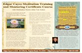 with Meditation Master John Van Auken - Edgar Cayce · with Meditation Master John Van Auken Studies continue to show the amazing, life-enhancing benefits of meditation— stress