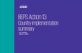 BEPS Action 13 - assets.kpmg€¦ · Total MF/LF: 14 Countries 2 Country 2 Countries Asia Pacific: BEPS Action 13 Implementation Australia CbCR/MF/LF final legislation New Zealand