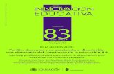 83...Innovación Educativa es una revista cientí!ca mexi-cana, arbitrada por pares a ciegas, indizada y cuatri-mestral, que publica artículos cientí!cos inéditos en español e