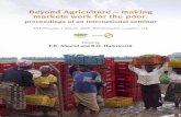 Beyond Agriculture – making markets work for the poor...White Paper on International Development, published in December 2000, reafﬁrmed this com-mitment, while focusing specially